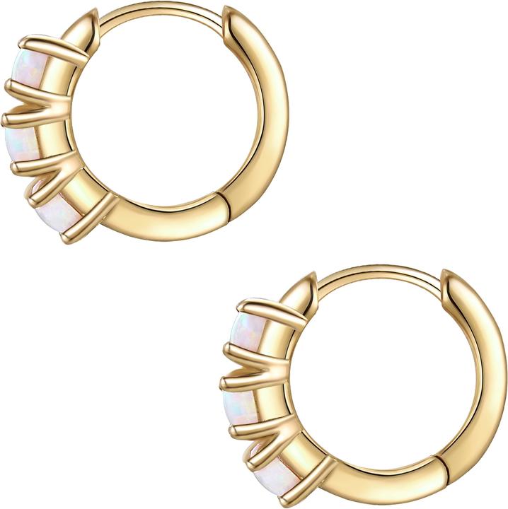 Image du produit Glanzstücke München Femme argent sterling opale (synth.) or jaune - 26653 (Argent Sterling)