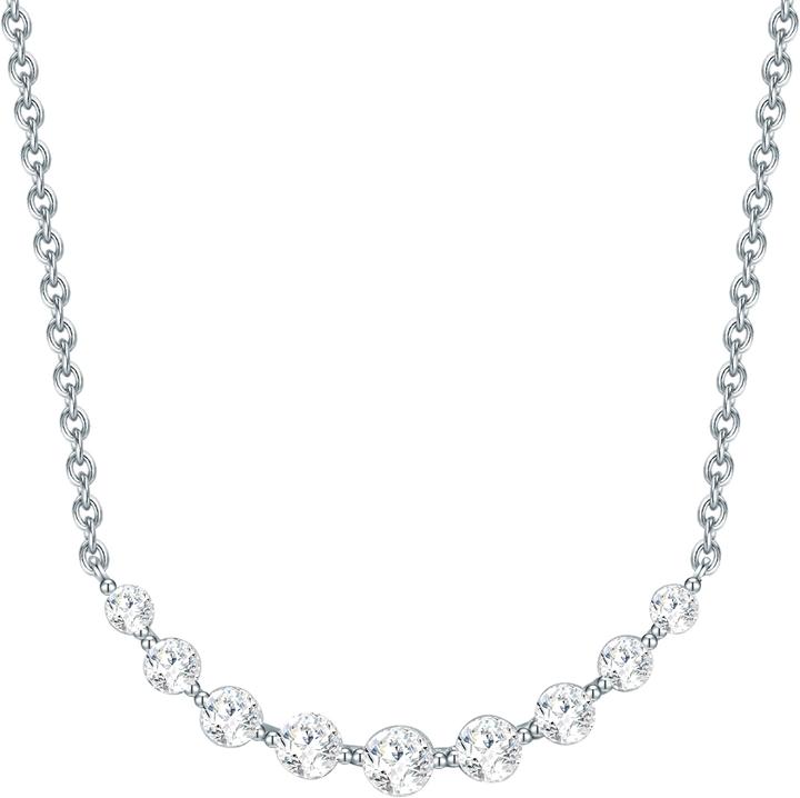 Produktbild Trilani Damen Sterling Silber Zirkonia silber 42,0 cm Basiskette + 5,0 cm Verlängerung - 26781 (Sterling Silber, 42 - 47 cm)
