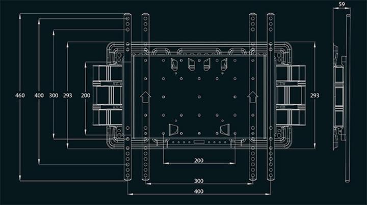 Produktbild Multibrackets Wandhalterung Plus HD (Wand, 55", 70 kg)