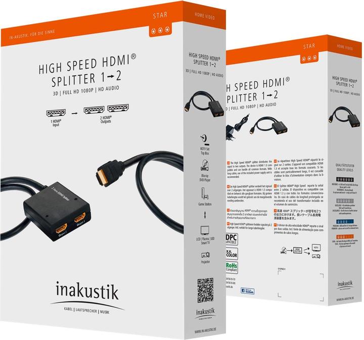 Produktbild Inakustik HDMI splitter