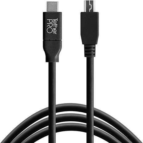 Immagine prodotto Tether Tools TetherPro, cavo USB-C/Mini-B 2.0, 4,6 m USB-C / 2.0 Mini-B, 4,6 m, nero (4.60 m, USB 2.0)