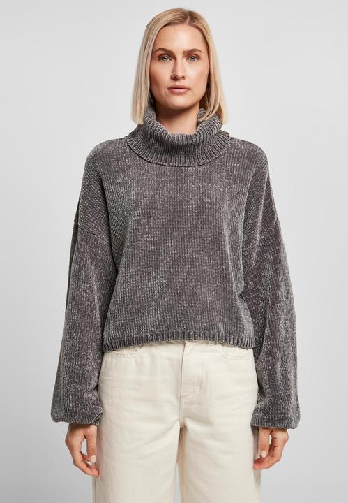 Produktbild Urban Classics Ladies Short Chenille Turtleneck Sweater - 13801 (5XL)