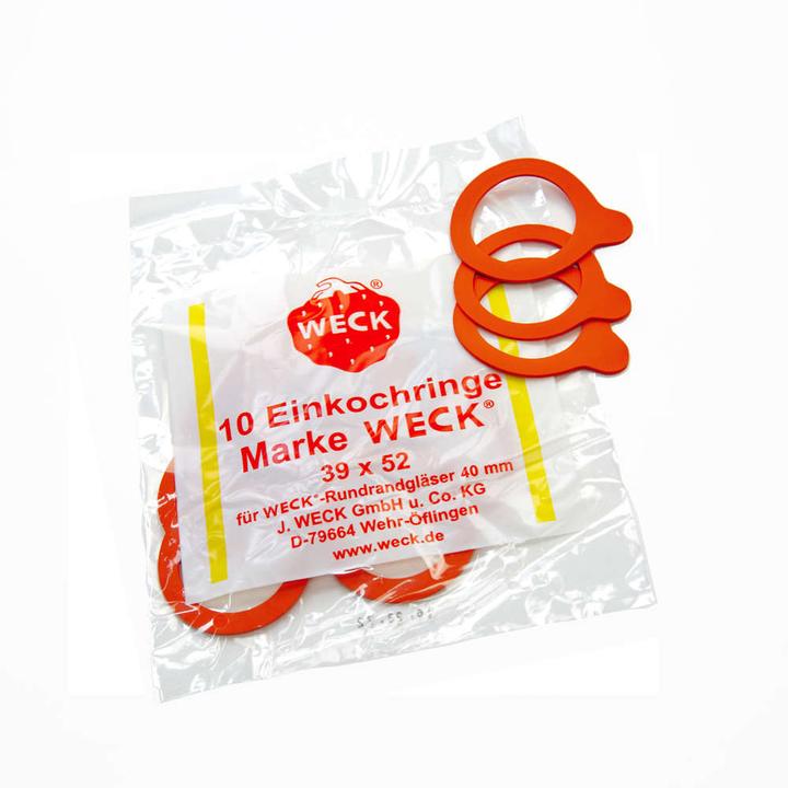 Image du produit Weck 10 Stk. Einkochringe RR40 39x52 (10 pcs, 0.36 l)