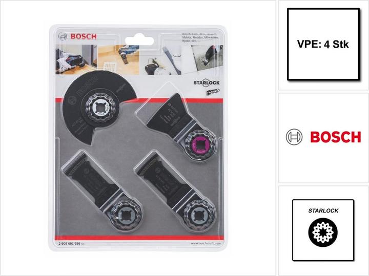 Actual product image Bosch Zubehör Starlock floor/installation set, 4-piece, consisting of tools for floor work