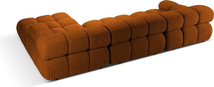Actual product image Micadoni Velvet Modular Right Corner Sofa, "Bellis", 4 Seats, 282x155x70 Made in Europe (Corner sofa)