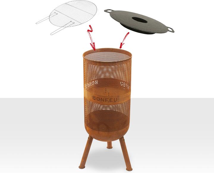 Immagine prodotto Bonfeu BonVes 34 Griglia del cesto del fuoco (34 cm)