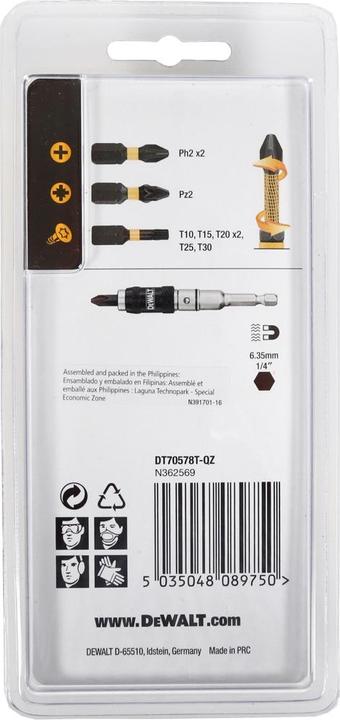 Image du produit DeWalt BitSet (20 mm, 10mm, 25mm, 30 mm, 15 mm)