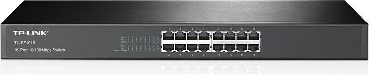 Actual product image TP-Link TL-SF1016, 16 port 10/100 Mbps rackmount switch (16 Ports)