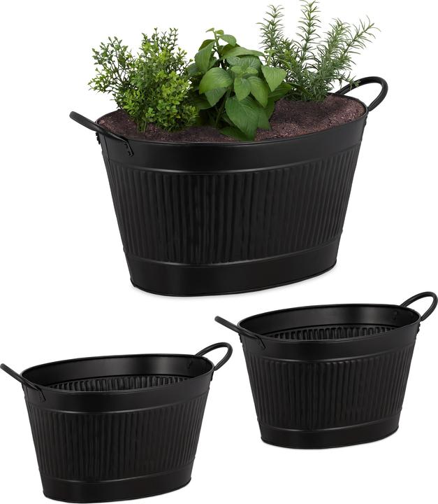 Produktbild Relaxdays Metallwanne (49 cm)