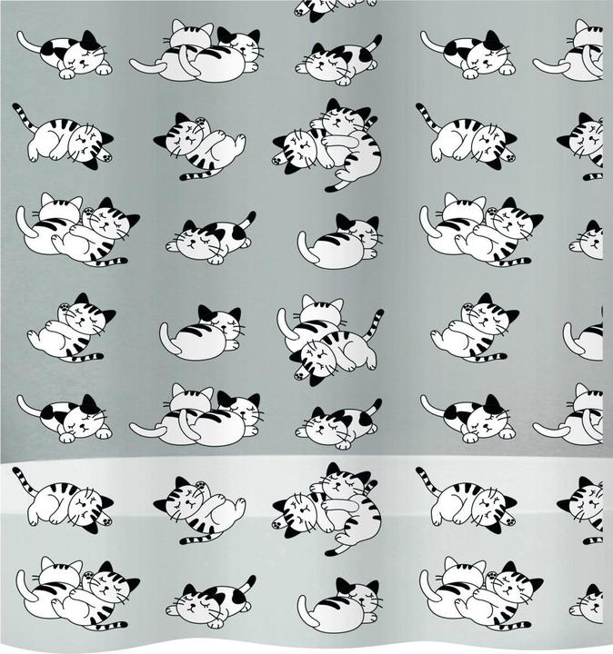 Diaqua Tenda da doccia PEVA Cat (180 x 200 cm)