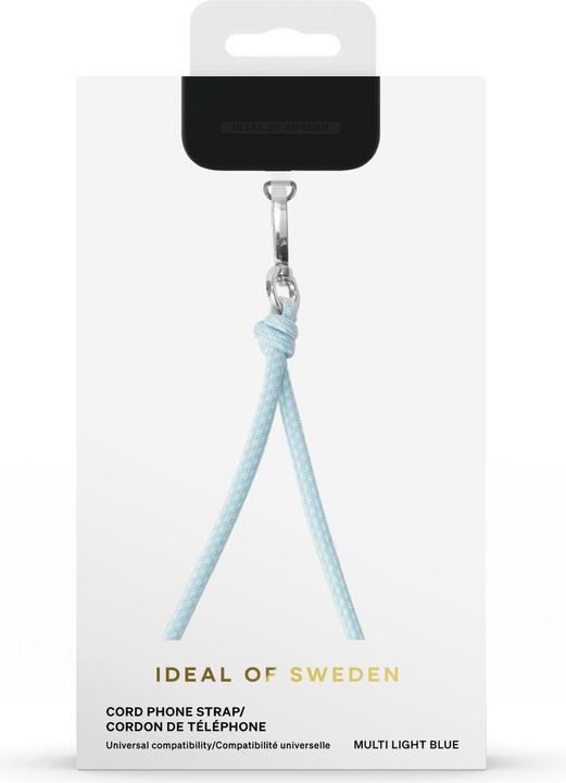 Produktbild iDeal Of Sweden für alle Cases mit Ladeanschluss mittig Cord Phone Strap Multi Light Blue