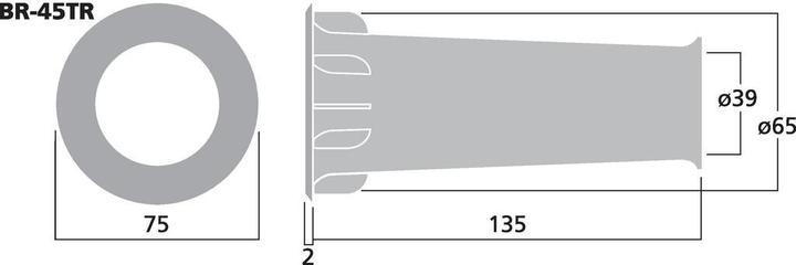 Produktbild Monacor Bassreflexrohr SV=13