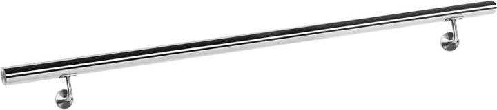 Produktbild Wiltec Handlaufset Wandhalter Handlauf 120cm Halter Treppe Haltegriff Edelstahl V2A (V2A-Stahl)