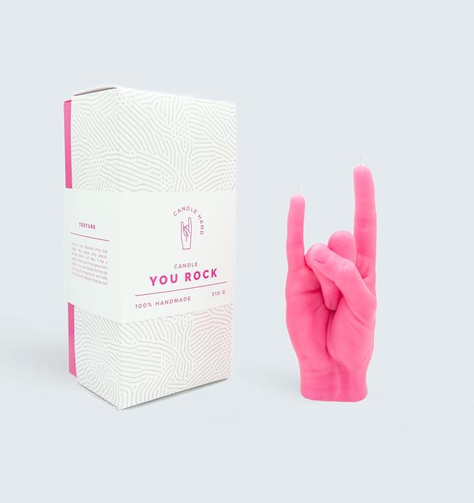 Actual product image Candle Hand You Rock (1 pcs.)