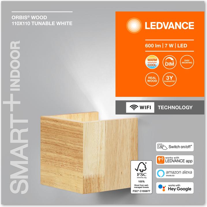 Produktbild Ledvance Smart+ Orbis Wood (600 lm)