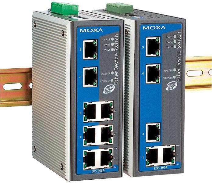 Produktbild Moxa EDS-408A-EIP-T - Switch - managed - 8 x 10/100 (8 Ports)