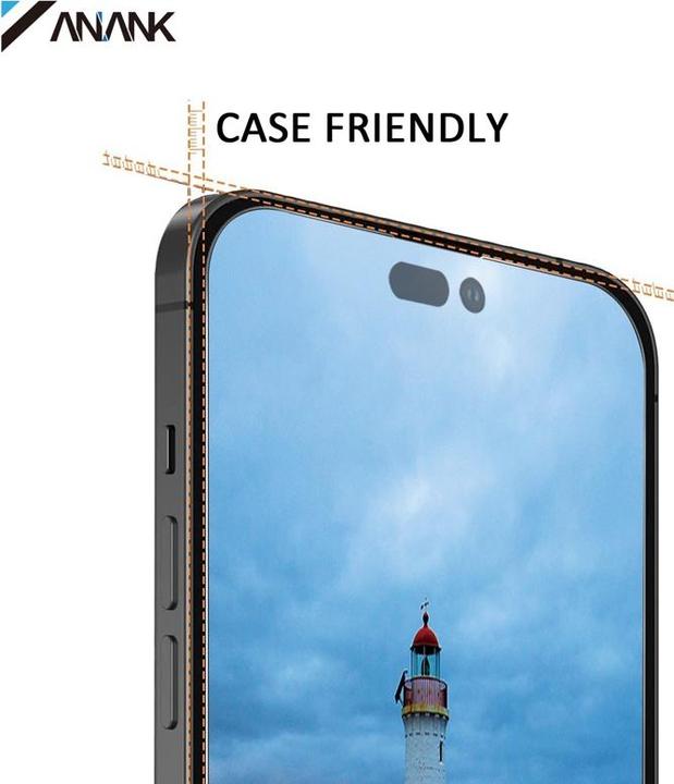Produktbild Anank 2.5D Transparentes Panzerglas für iPhone 16 Plus – Japanisches Asahi Glas (1 Stück, Apple iPhone 16 Plus)