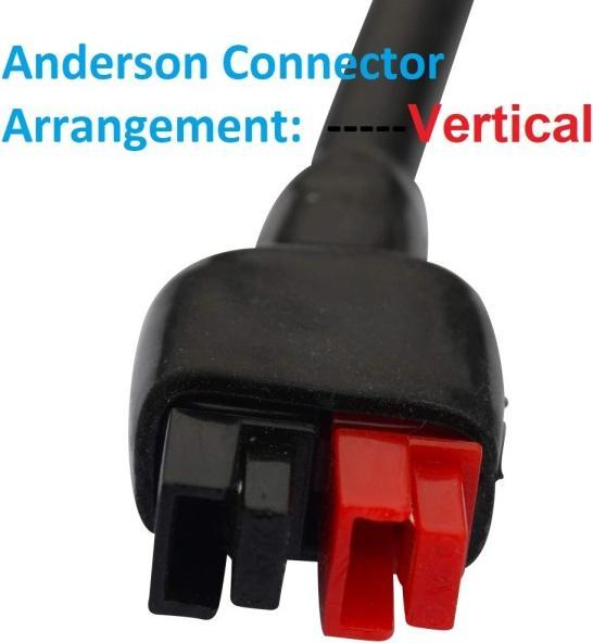 Actual product image SolarEnz Adapter cable Anderson Power Pole vertical to DC8mm