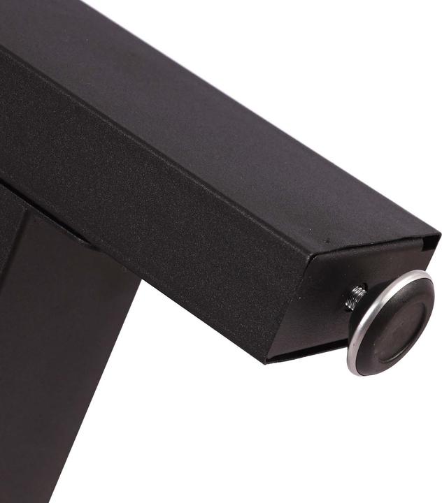 Actual product image Wiltec Industrial Square Table Legs Powder-coated Black 64x40cm for Tables Benches and Desks