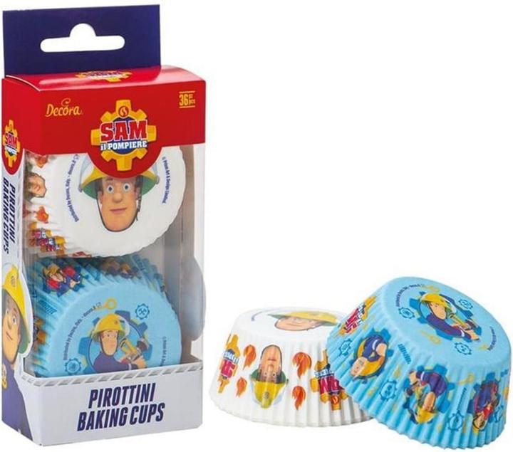 Actual product image Decora Muffin Baking Tin 36 Pieces, Fireman Sam Style 1 (5 cm)