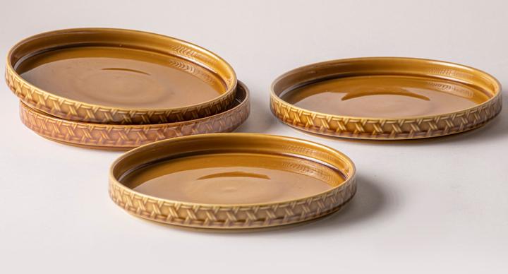 Actual product image Ladelle HEATH tapas plate caramel 20 x 2.5 cm 4 pcs (4 x)