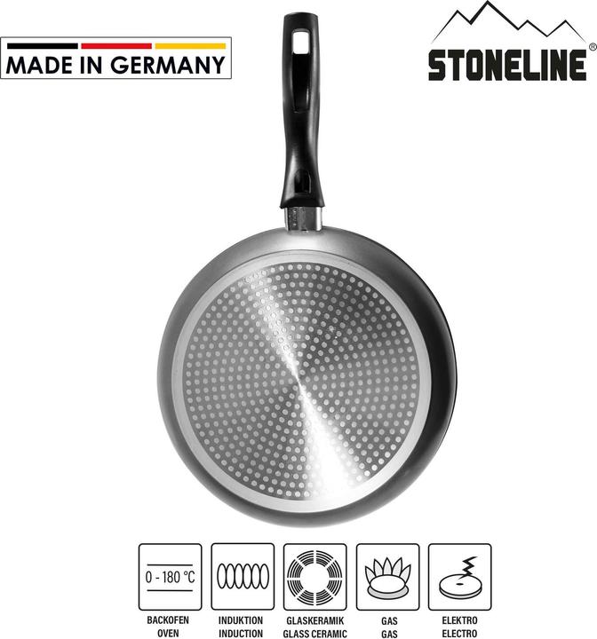 Produktbild Stoneline Made in Germany 3tlg. Pfannen Set, 20/24/28cm (20 cm, Pfannenset + Topfset, Aluminium)