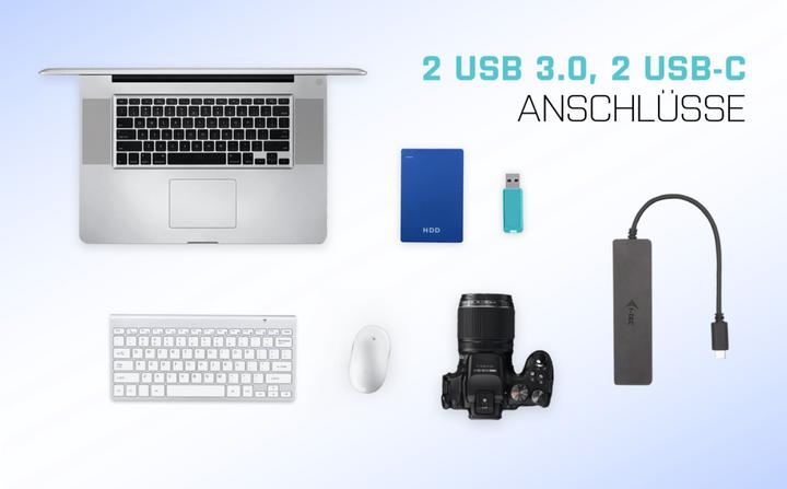 Produktbild i-tec USB-C Metal Hub (USB-C, 4 Ports)