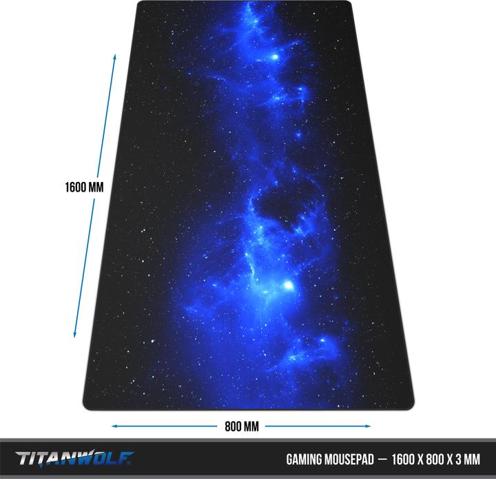 Image du produit Titanwolf Tapis de souris gaming, tapis de souris gaming XXXL speed, tapis de souris extra large de 1600 x (XXL)