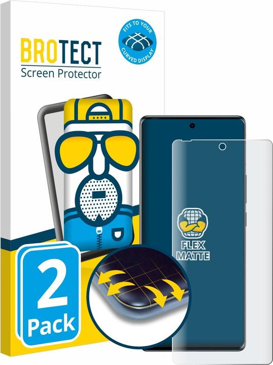 Image du produit BROTECT Protection d'écran Full-Cover Mat (2 pièce(s), Tecno Spark 20 Pro)