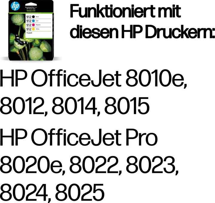 Produktbild HP 912 4-pack (M, BK, C, Y)