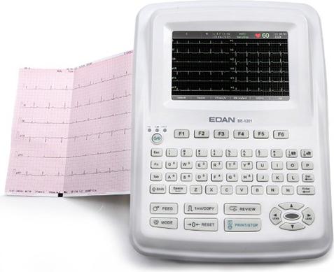 Edan Ruhe-EKG SE-1201 - Avec écran tactile, Sans module Wi-Fi