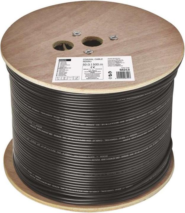 Produktbild Emos Koaxialkabel RG58U, 500m (Antennendose)