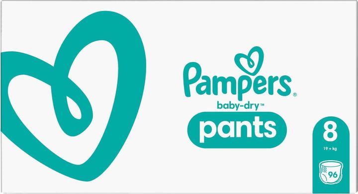Immagine prodotto Pampers Pantaloni asciutti per bambini (Dimensione 8, Pacco mensile, 96 Pezzo/i)