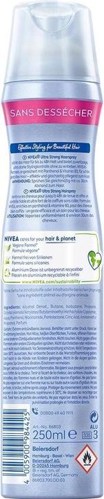 Valori nutrizionali e ingredienti NIVEA Ultra Strong Styling (250 ml)