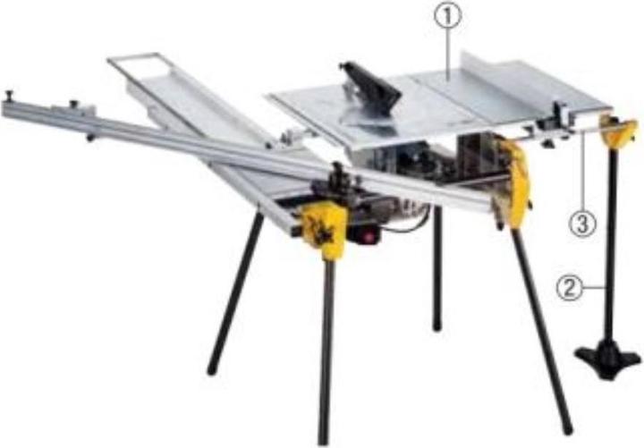 Produktbild DeWalt Zusatztisch für DW743N / DE3472 ( Position 1 )