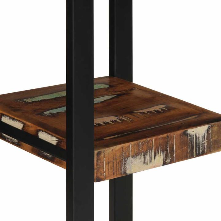 Produktbild VidaXL Wandregal Mehrfarbig 35x35x100 cm Altholz Massivholz Hängeregal (35 x 35 x 100 cm)