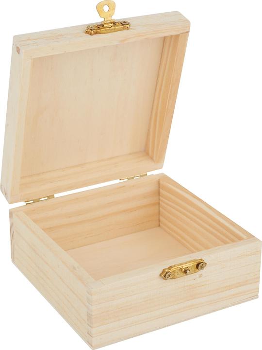 Produktbild VBS Holzkästchen, quadratisch, Kiefernholz