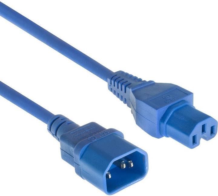 Powercord C14 - C15 blue 5 m (5 m)