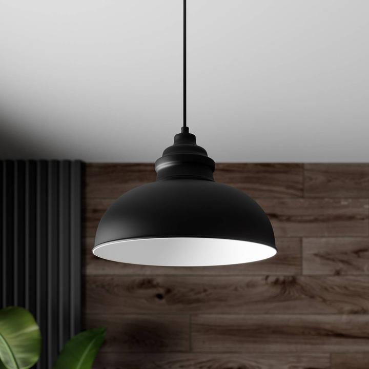 Actual product image Lindby Cliona pendant light Matt Black (E27)