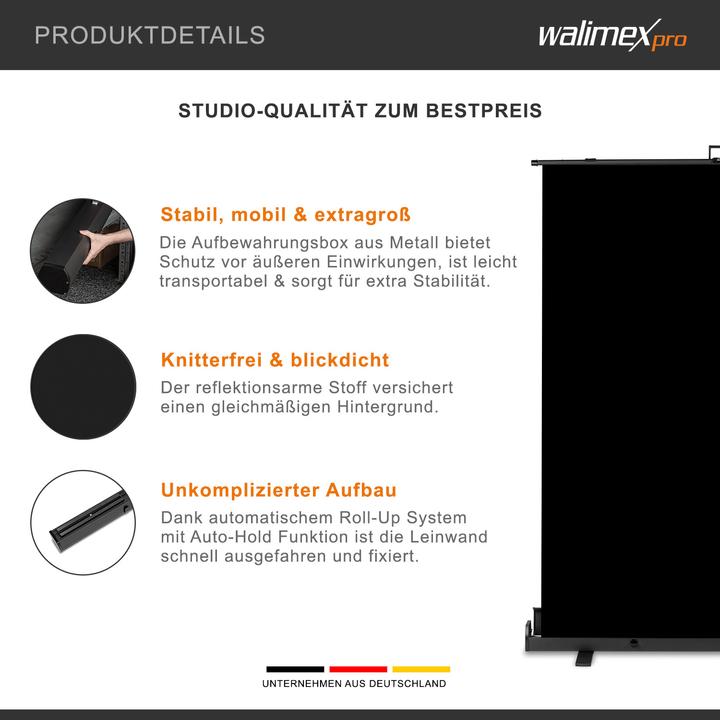 Actual product image Walimex pro pro roll-up panel (157 cm, 200 cm)