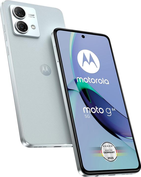 Motorola moto g84 (256 GB, Blu marshmallow, 6.55", Doppia SIM Ibrida, 50 Mpx, 5G)
