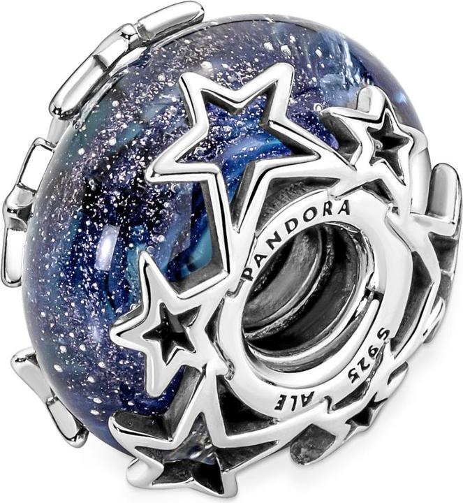 Image du produit Pandora Galaxie bleue & étoiles Murano Charms/Beads (Argent 925)