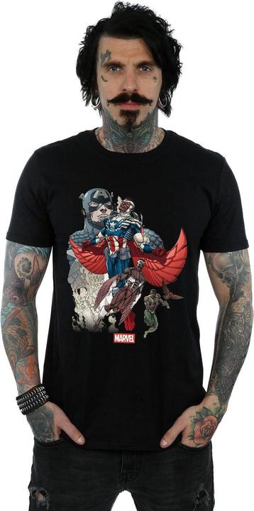 Immagine prodotto Captain America Falcon Evolution Maglietta Uomo (4XL)