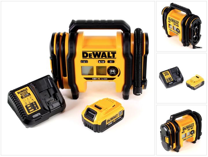 DeWalt DCC 018 N Akku Luftkompressor 18V 11bar KFZ + 1x Akku 4,0Ah + Ladegerät (11 Bar, 14.70 l)
