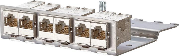 Produktbild Metz Connect BTR E-DATmodul 6x8(8) 1HE CAT6 Modultraeger mit 6 x E-DAT modul integr. Kabelabfangung mit zusaet...