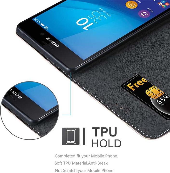 Produktbild Cadorabo Book X-Wallet Cover (Sony Xperia M4 Aqua)