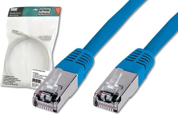 Produktbild Digitus CAT 5e SF-UTP Patchkabel Cu PVC AWG 26/7 Länge 5 m Farbe Blau (SF/UTP, CAT5e, 5 m)