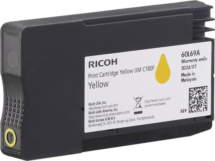 Produktbild RICOH Toner IJM C180F yellow 1600 Seiten 408520 (Y)