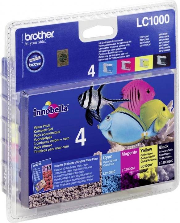 Immagine prodotto Brother LC1000VALBP Value Pack (M, FC, C, Y)