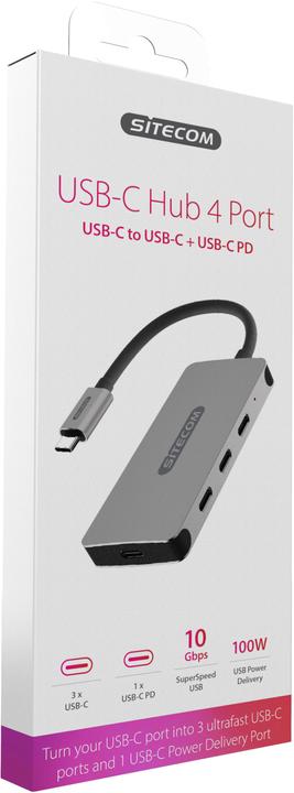 Actual product image Sitecom CN 386 (USB-C, 4 Ports)
